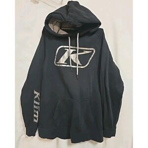 Klim Kute Corp Women's Hoodie Sweatshirt Black/Rose Size Small‎ Kangaroo Pocket